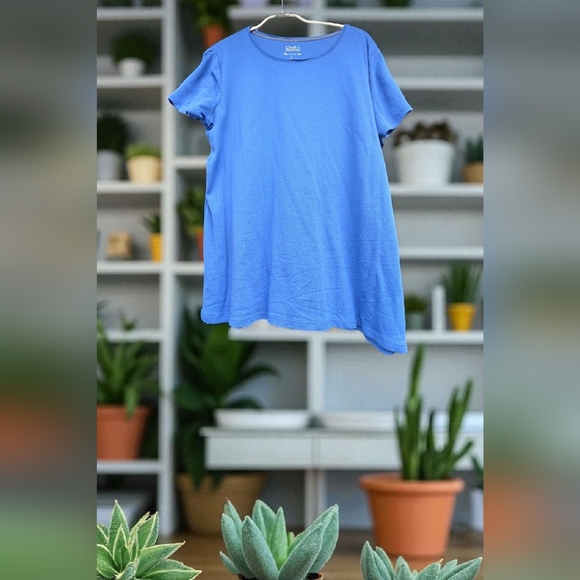 Croft & Barrow Essential Crewneck TeeColor: Blue, Size: LARGE (EUC) - Picture 1 of 5